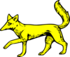 Gold Fox Symbol Clip Art
